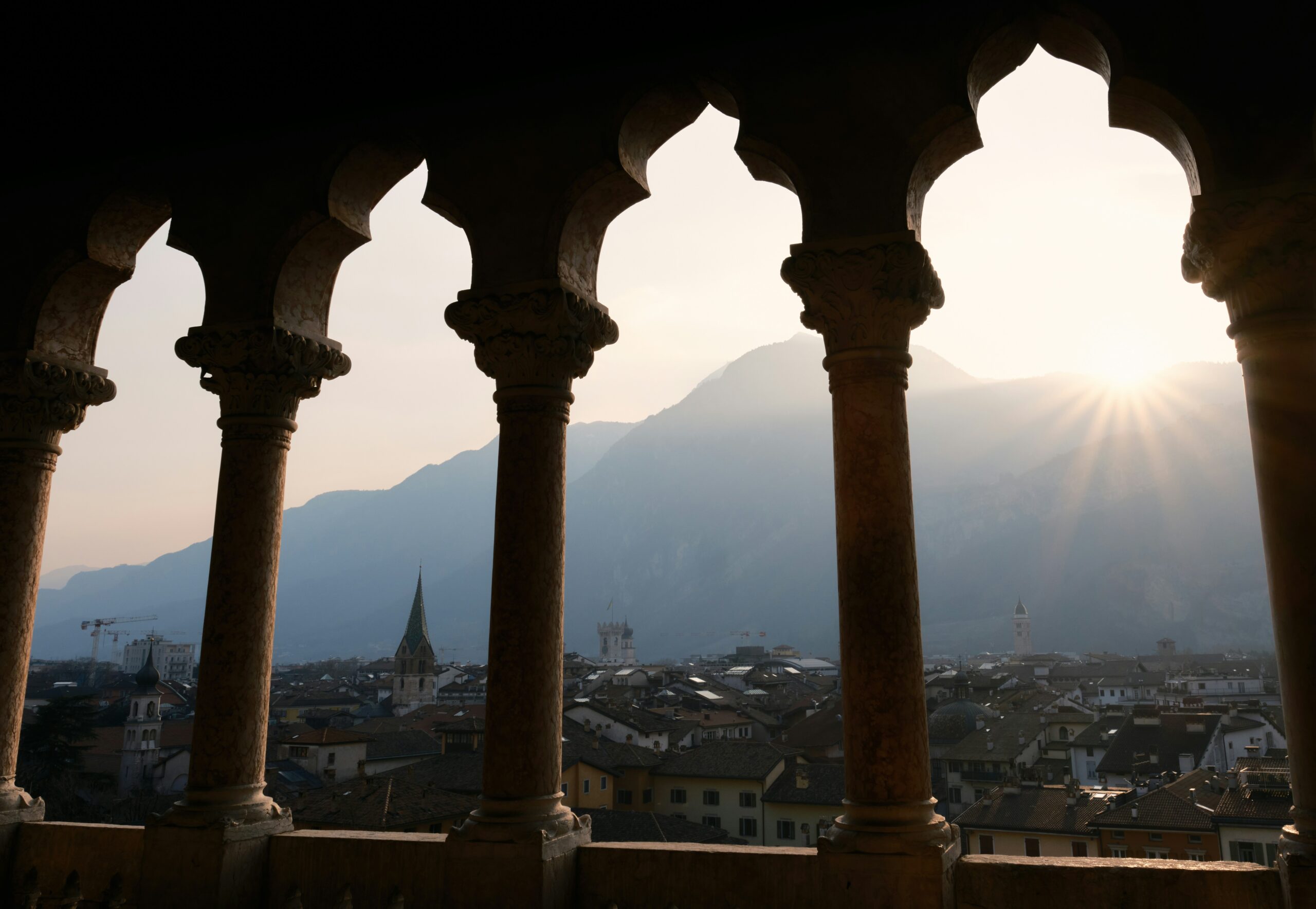 View of Trento, Italy from its castle — living and working in the region